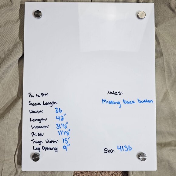 Vintage LL Bean Pleated Chino Pants Mens Tag 38x32 Act 36x31 Beige Read - Picture 8 of 13